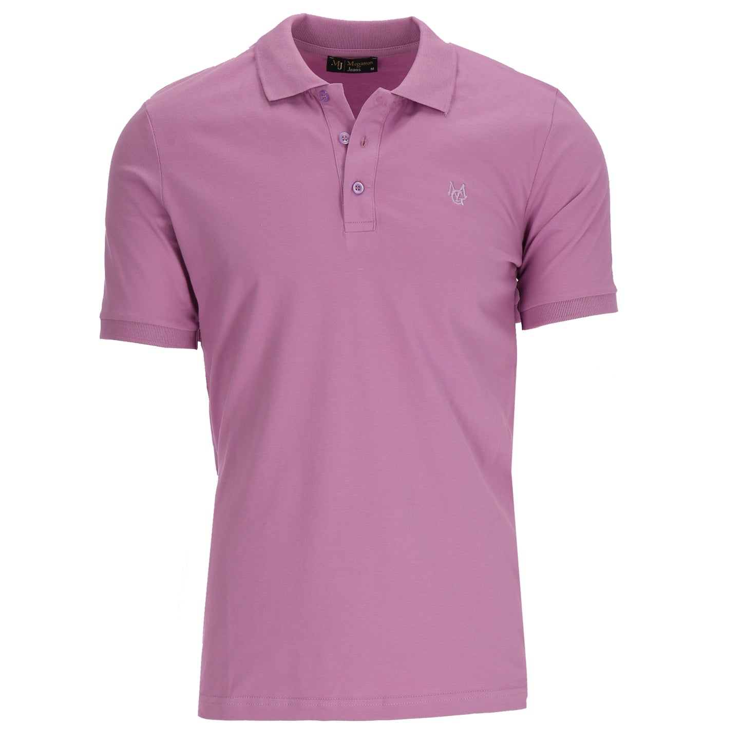 Poloshirt Basic T-Shirt Kragen Shirt Blau