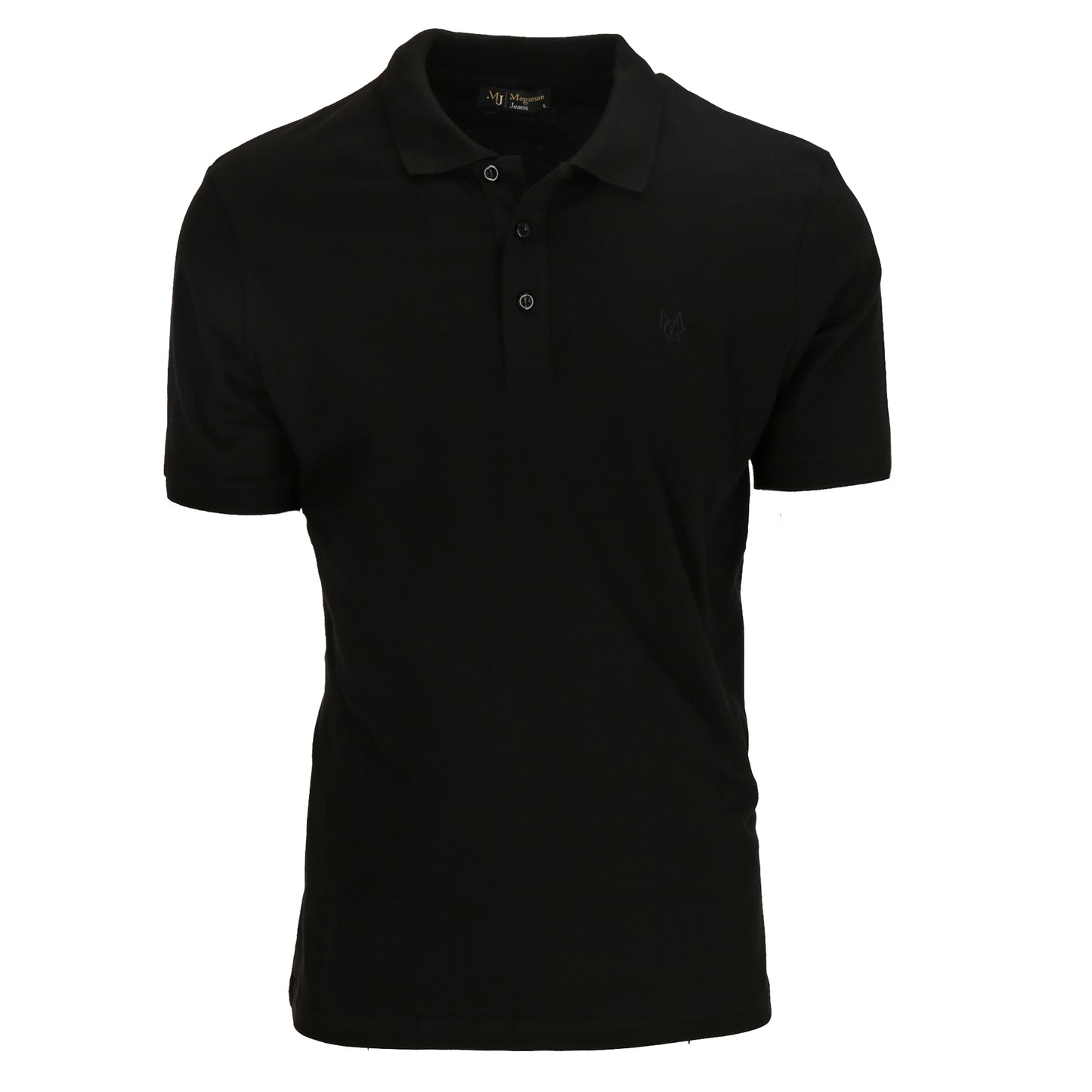 Poloshirt Basic T-Shirt Kragen Shirt Blau