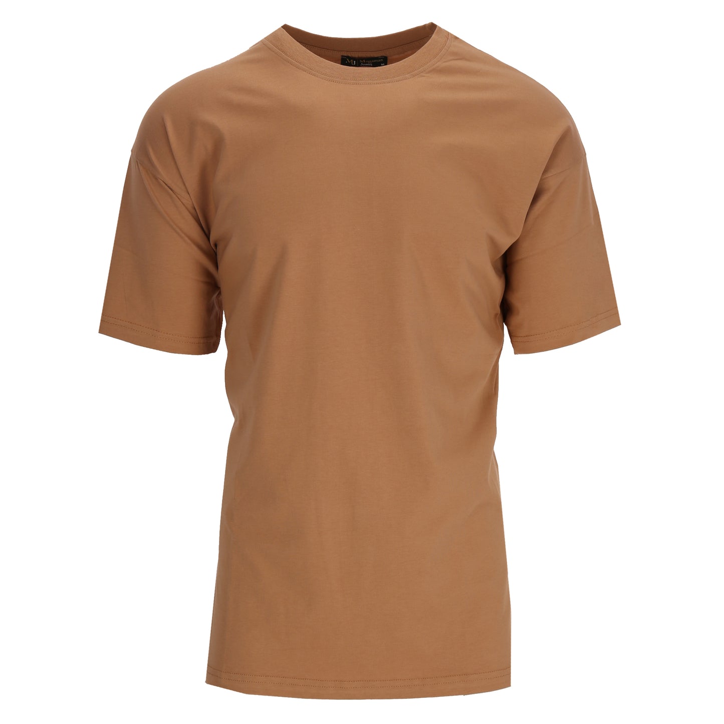 Basic Sommer T-Shirt Oversized in Braun für