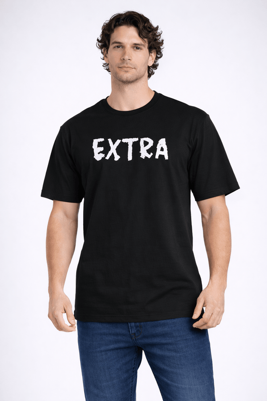 TS-5003 EXTRA Statement Tee – Oversized T-Shirt für Herren mit Backprint - T-Shirt | Megaman Jeans