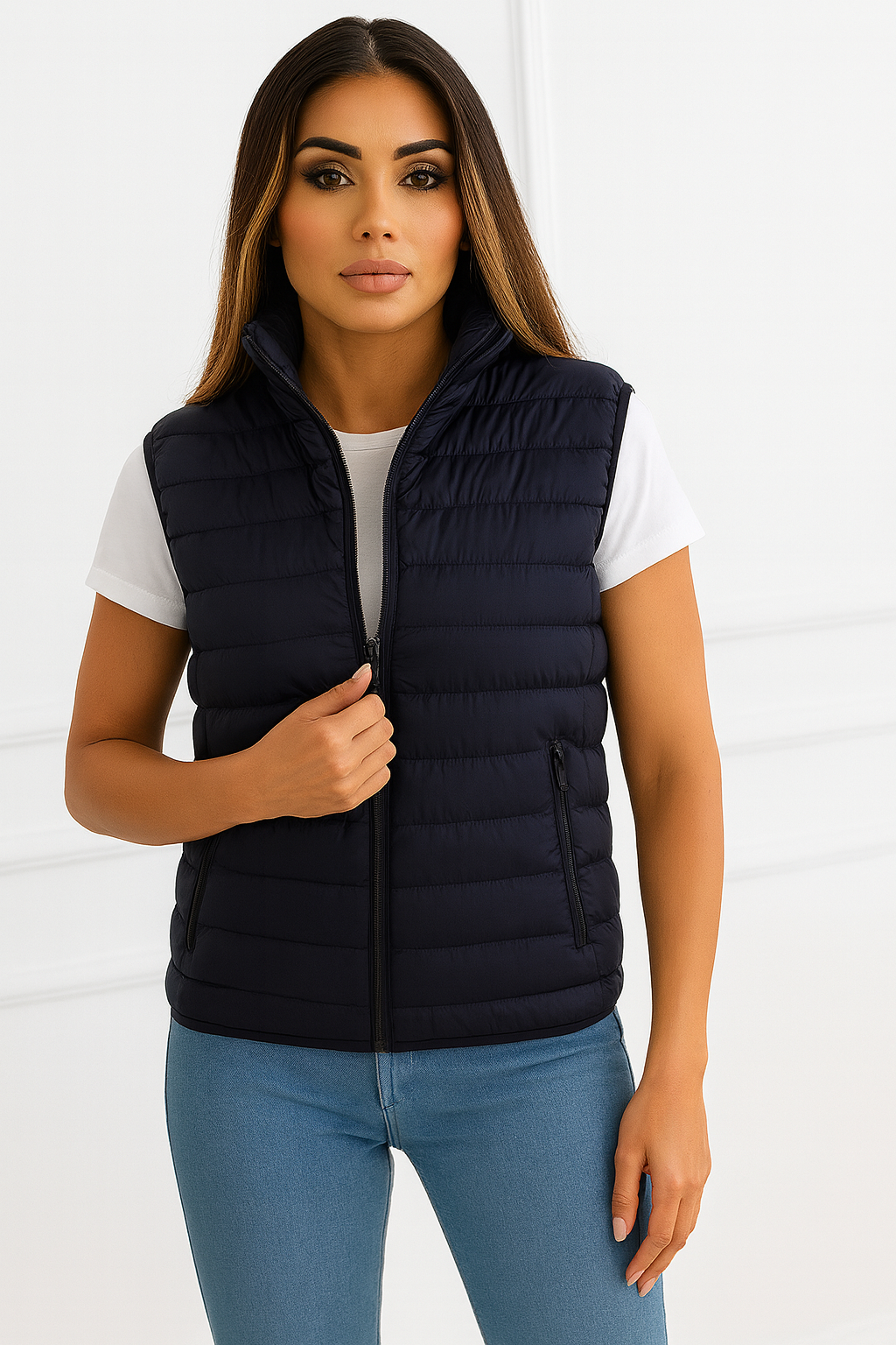 Damen Steppweste – Slim Fit, Leicht & Elegant | Übergangsweste