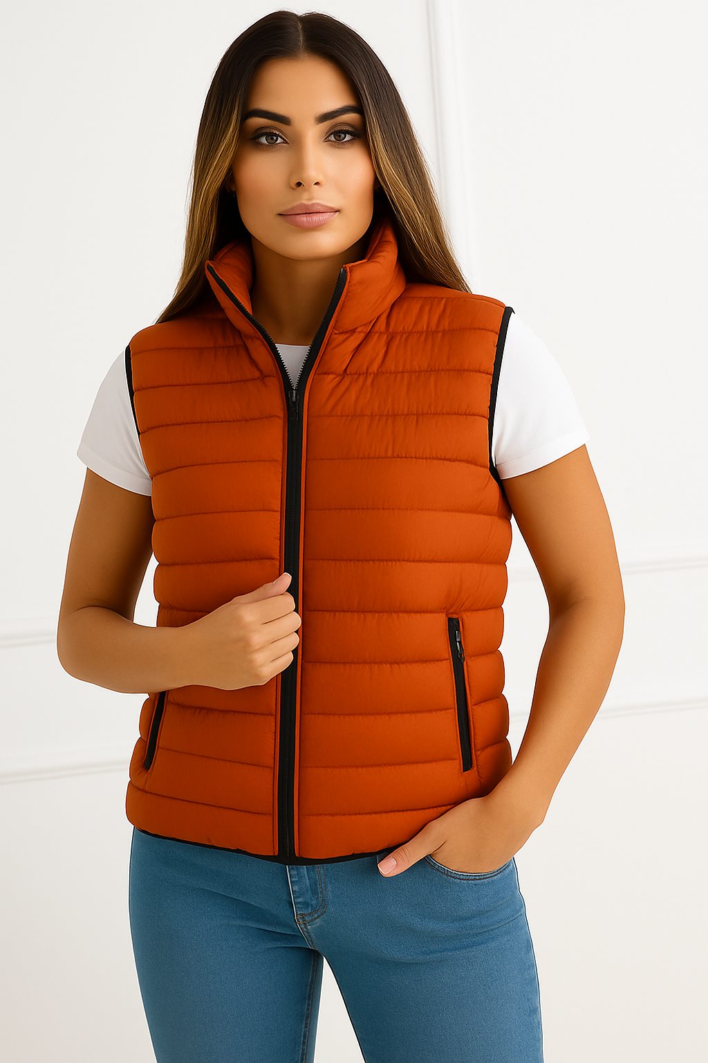 Damen Steppweste – Slim Fit, Leicht & Elegant | Übergangsweste