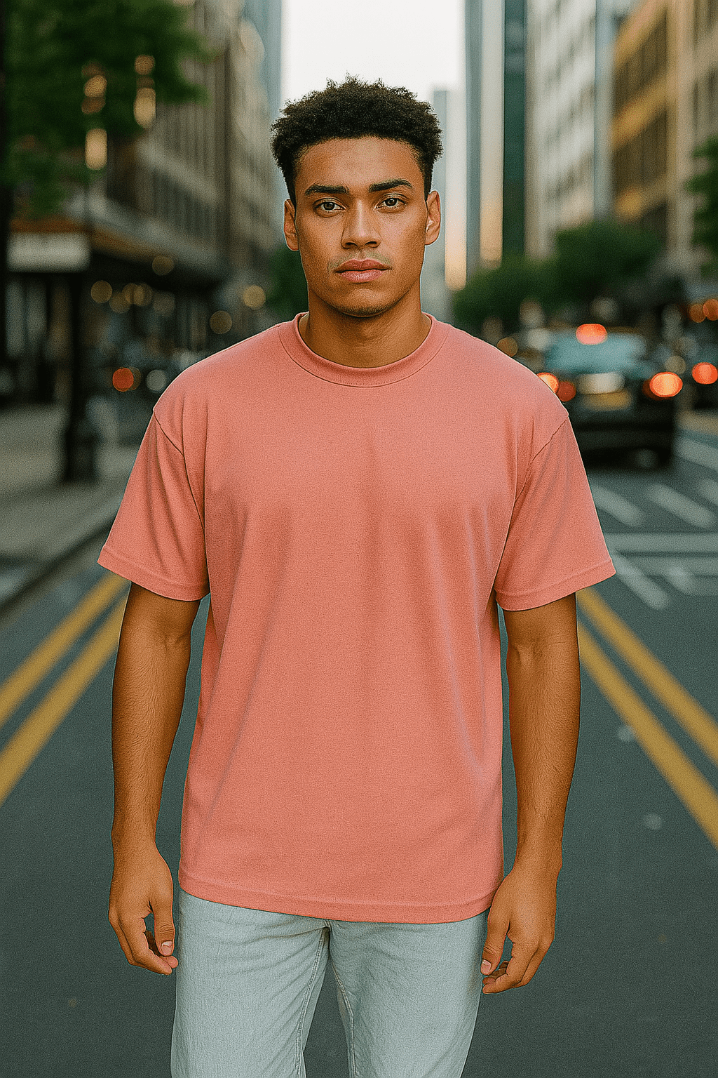 TS-9100 Oversized T-Shirt – Sommer Basic aus Baumwolle - T-Shirt | Megaman Jeans