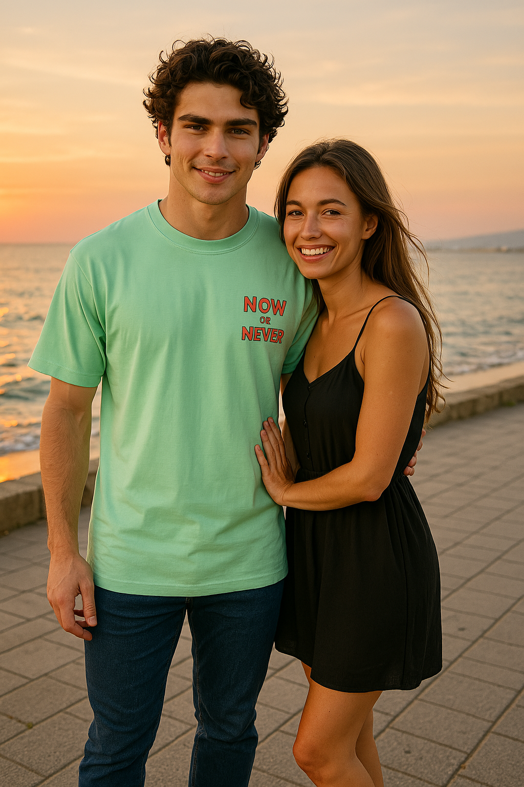 TS-5004 – Herren T-Shirt „NOW OR NEVER“ – Dein Moment. Dein Stil.