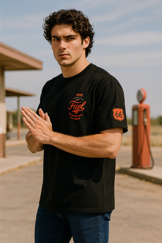 TS-5006 Oversized T-Shirt – Stil mit Haltung Schwarz