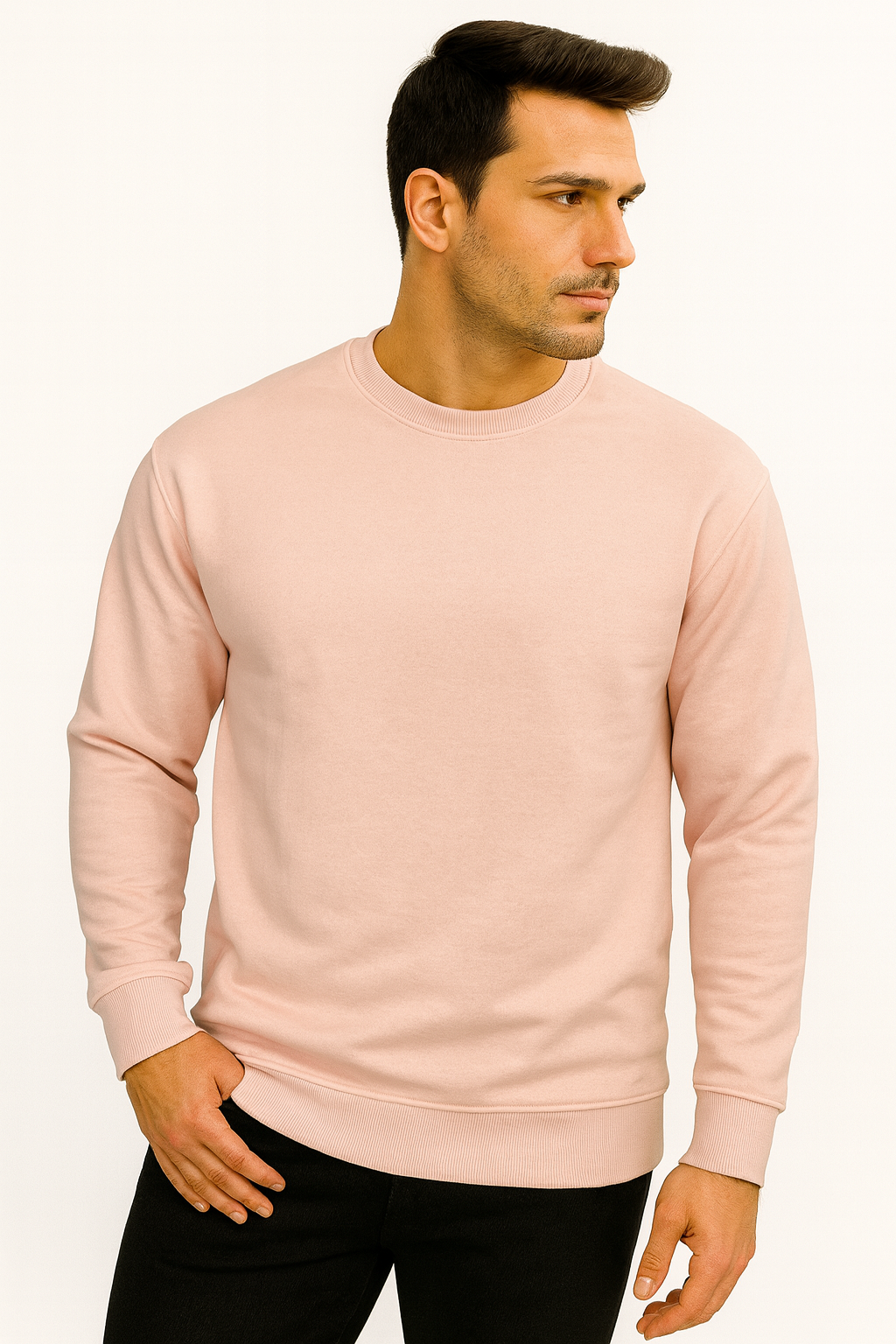 HL-7005 Unisex Sweatshirt Zeitloser Stil für jeden Tag Pink
