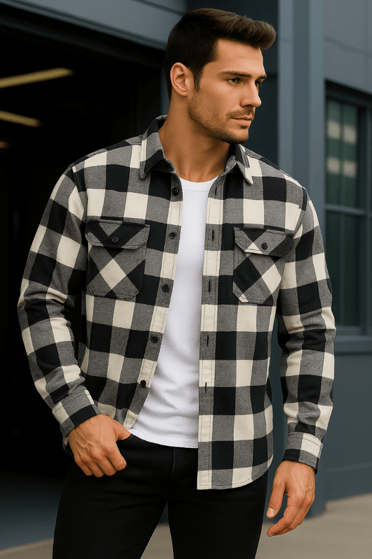 H-265 Flanellhemd Holzfäller Hemd - Hemd | Megaman Jeans
