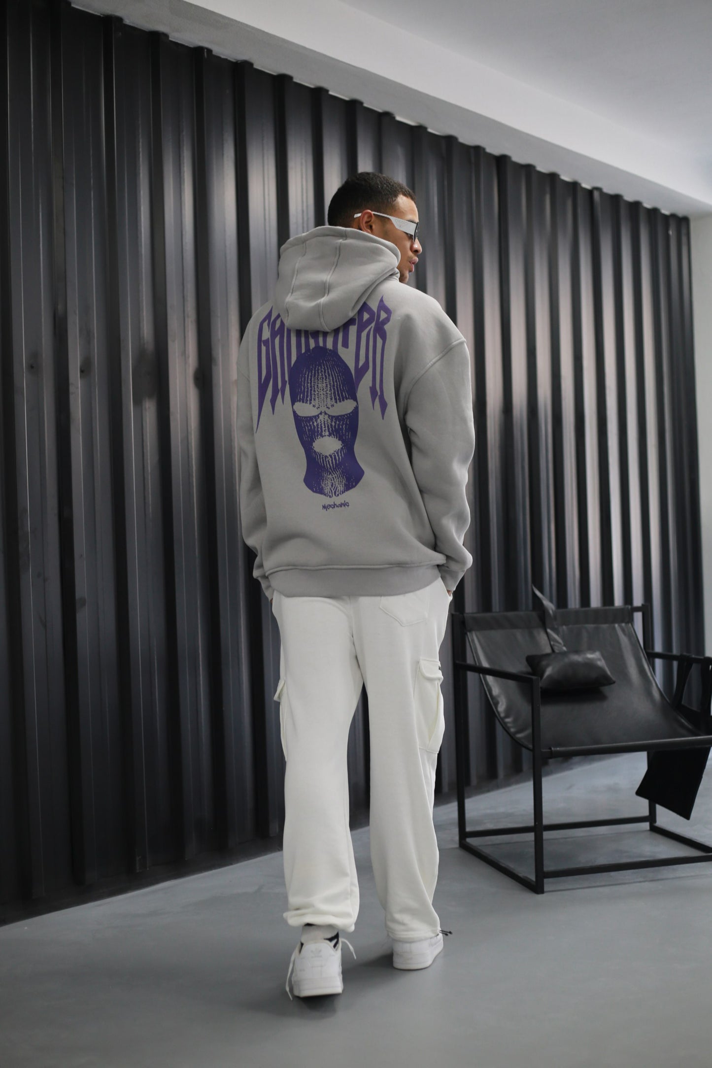 Oversized Hoodie Sweater mit Ganster Print