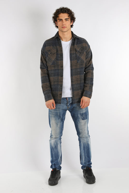 H-263 Flanellhemd Holzfäller Hemd