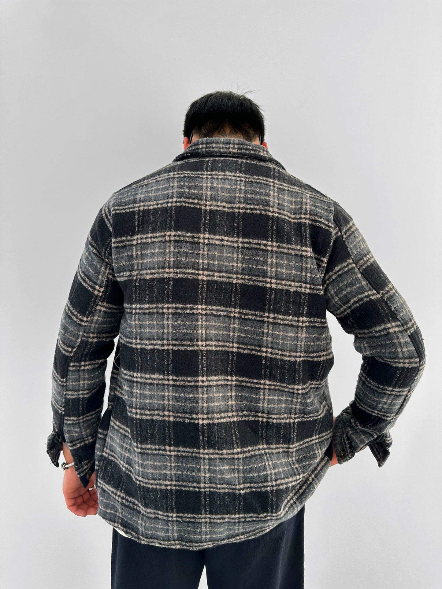 Flanell Jacke Holzfällerhemd Black