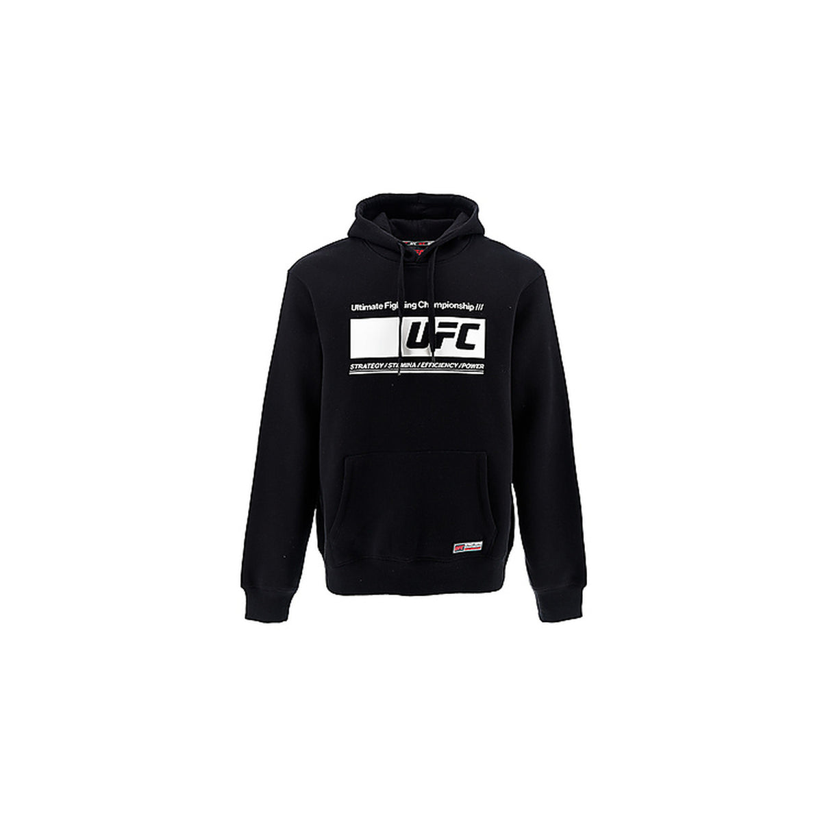 UFC Herren Hoodie – Kapuzenpullover mit Kängurutasche und UFC-Logo – Schwarz
