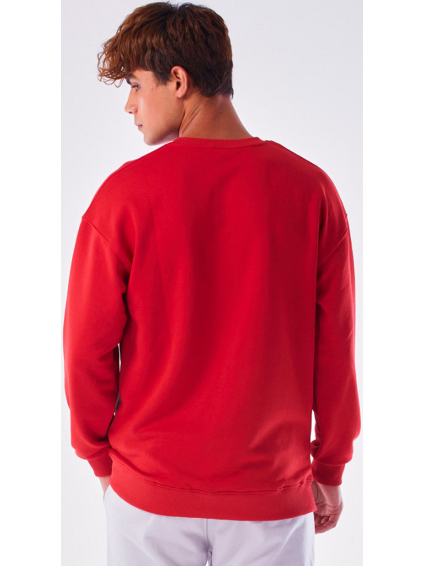 Pullover Herren Schwarz Rundhals Langarm