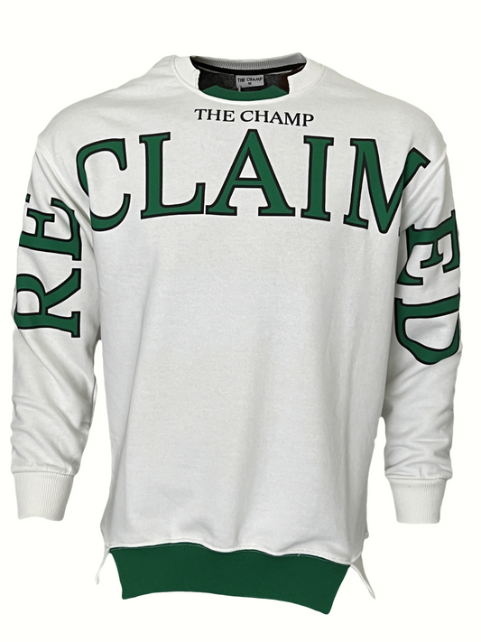 Pullover Herren Schwarz Rundhals Langarm Weiss 1