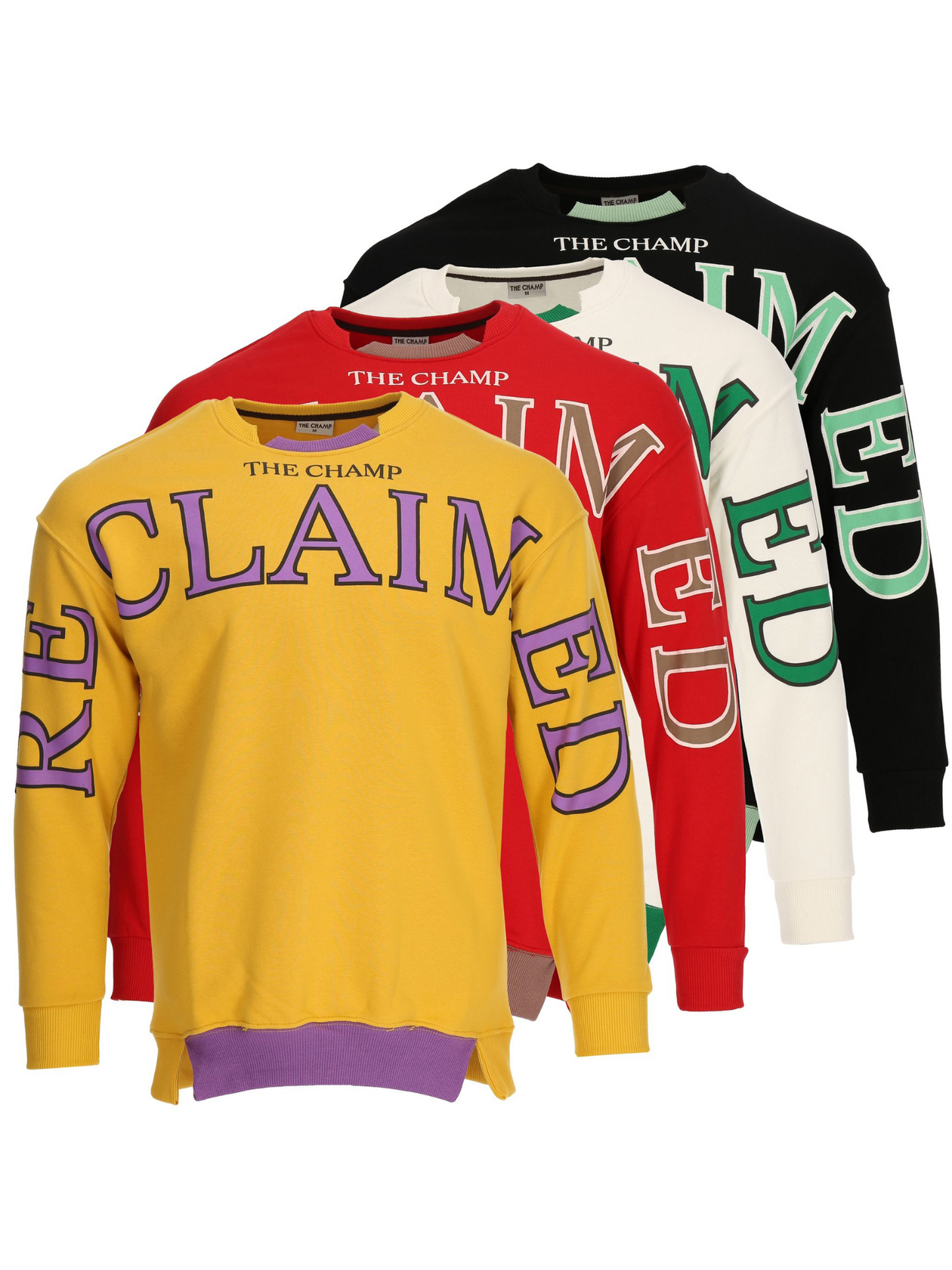 Pullover Herren Schwarz Rundhals Langarm Gelb 2
