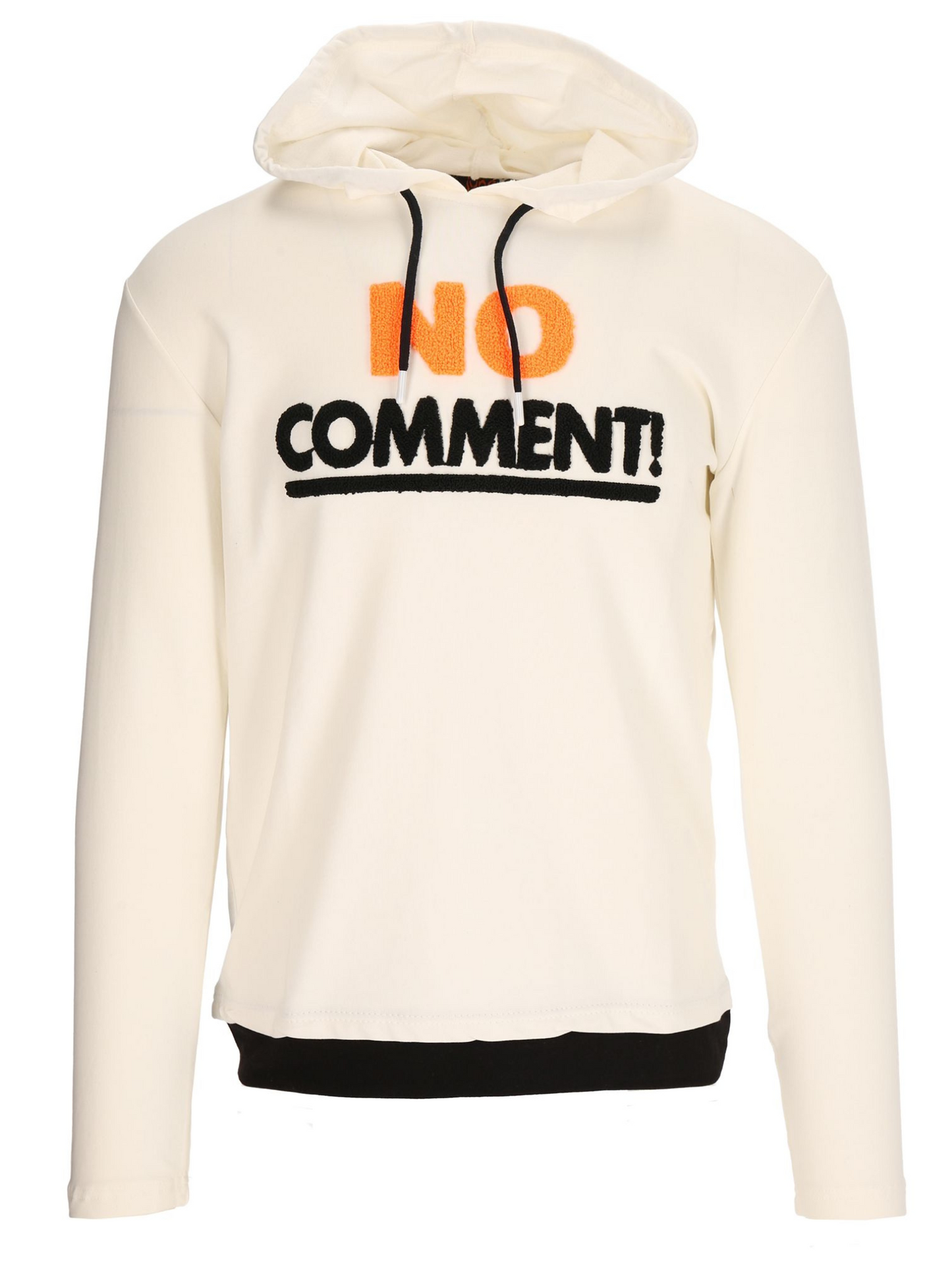 Hod-1600 Bequemes „No Comment“-Sweatshirt mit Kapuze