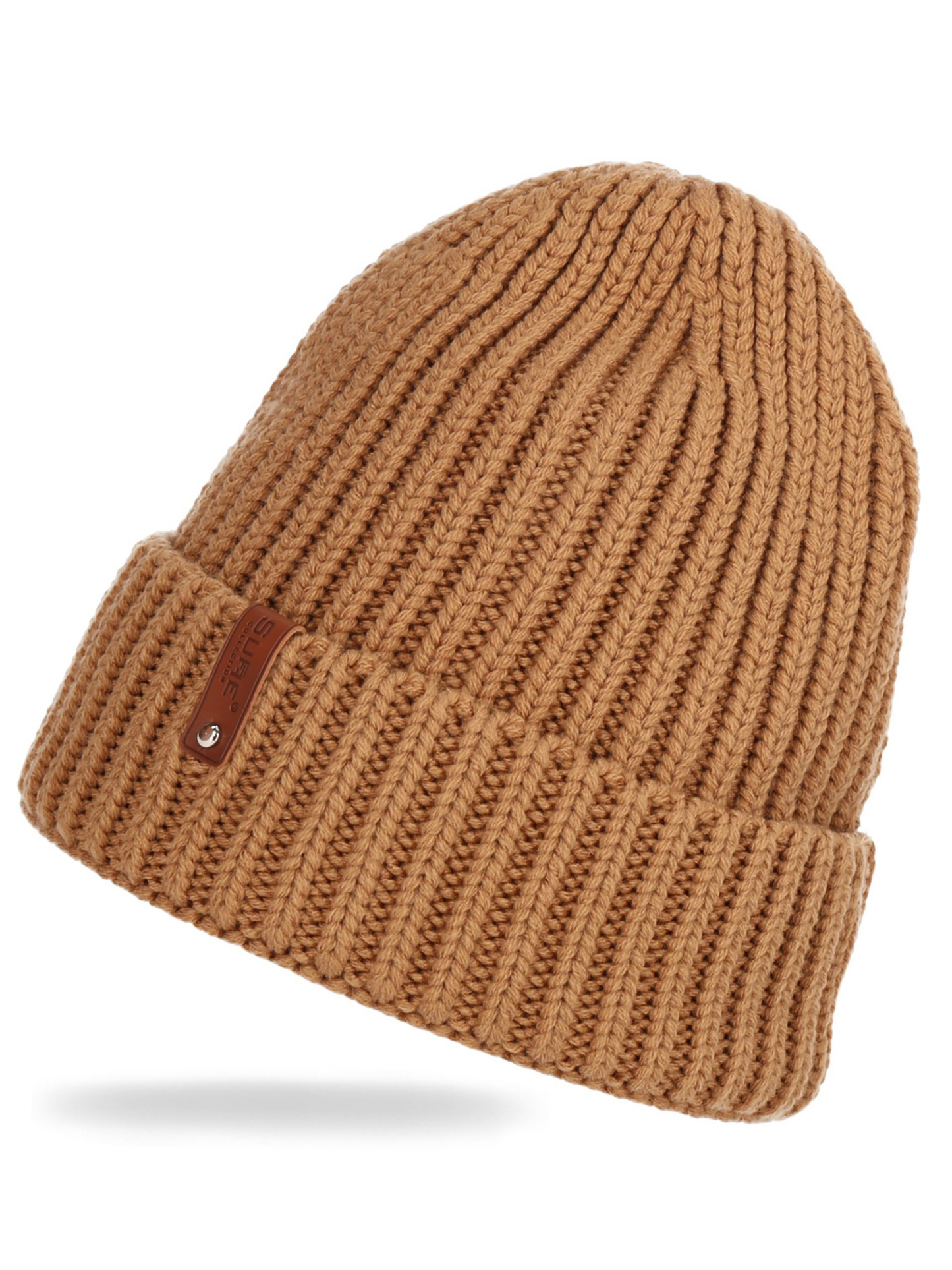 Handgestrickte gemusterte Baskenmütze HM-100