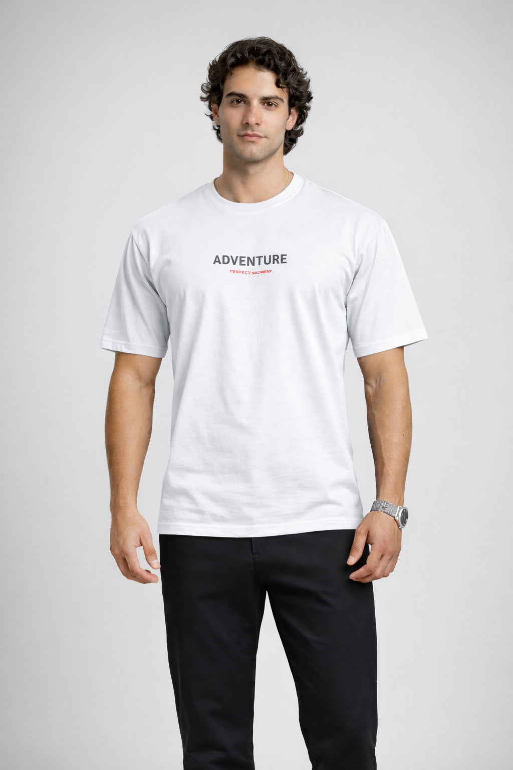 TS-5014 Adventure Tee – Modernes Oversized T-Shirt mit Statement Print