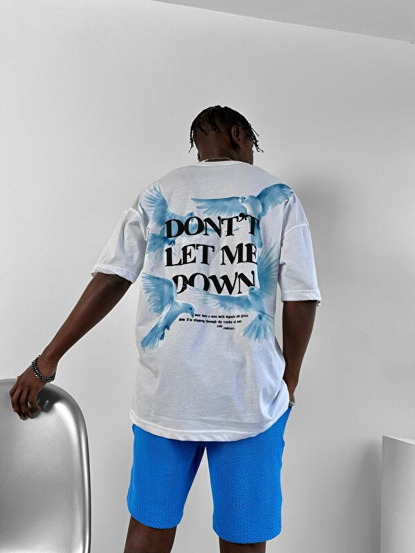 Oversized Tee Long Shirt White DLMD