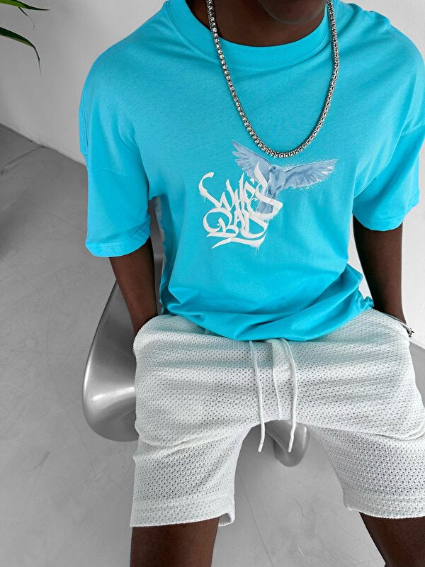Oversized Tee Long Shirt White DLMD