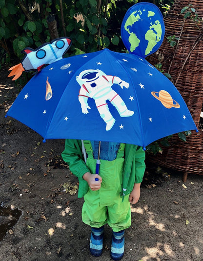 3D Regenschirm Weltraum