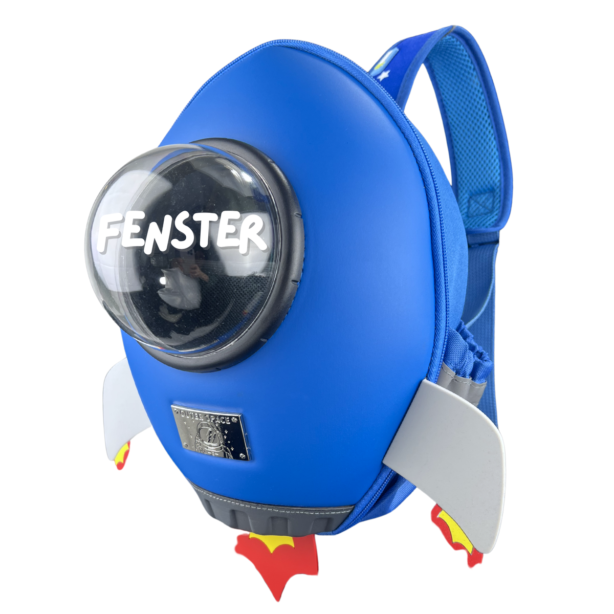 Rucksack mit Sichtfenster Rakete Astronaut