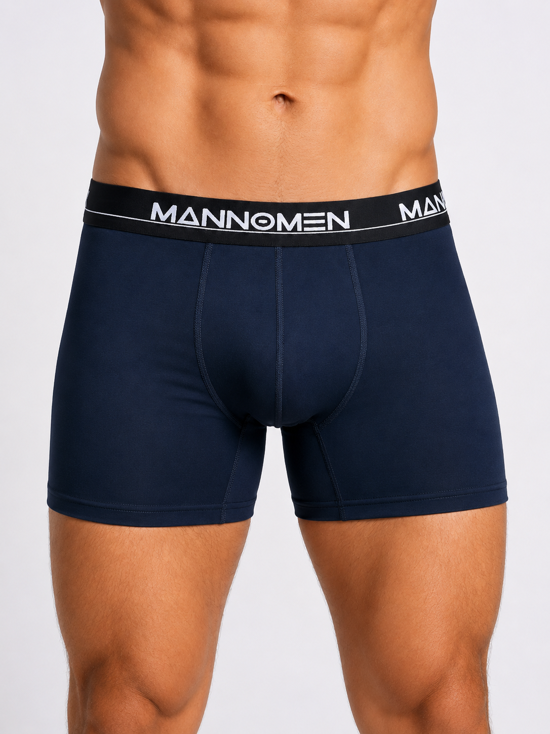 MANNOMEN BX-2351 Herren Boxershorts Dunkelblau Vorderansicht