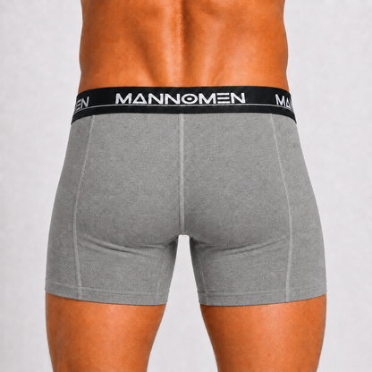 MANNOMEN BX-2351 Herren Boxershorts Grau Rückansicht
