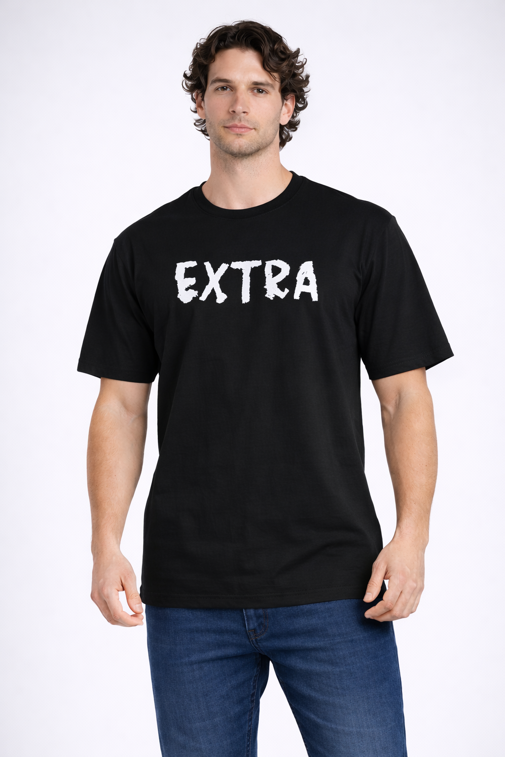 TS-5003 EXTRA Statement Tee – Oversized T-Shirt für Herren mit Backprint