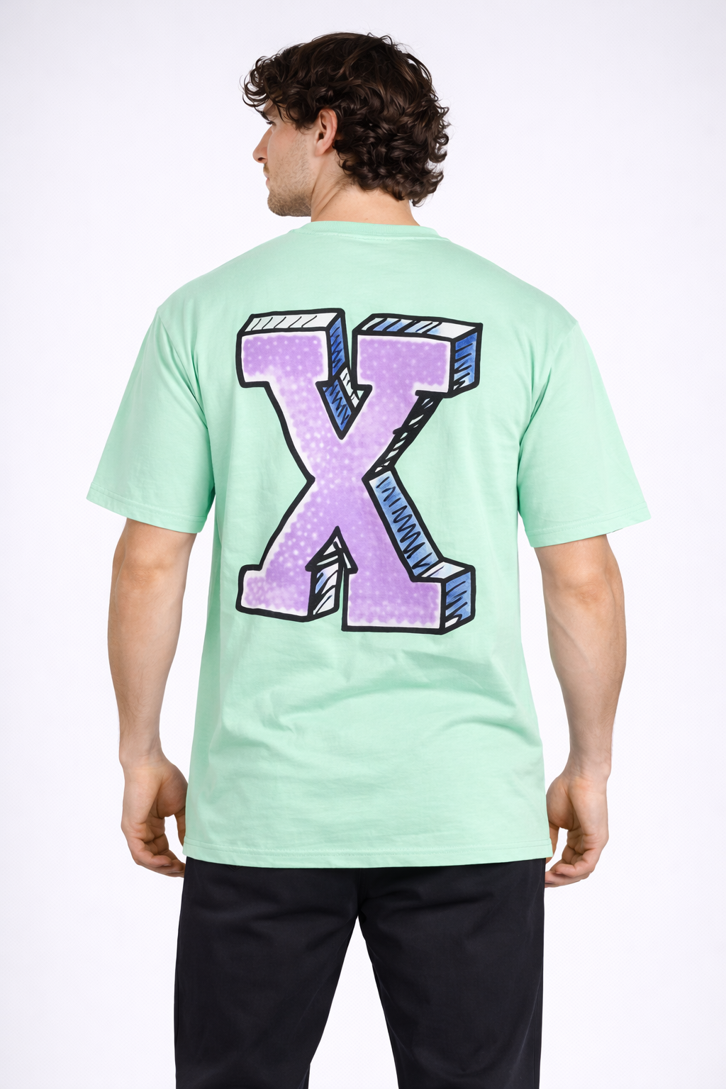 TS-5003 EXTRA Statement Tee – Oversized T-Shirt für Herren mit Backprint