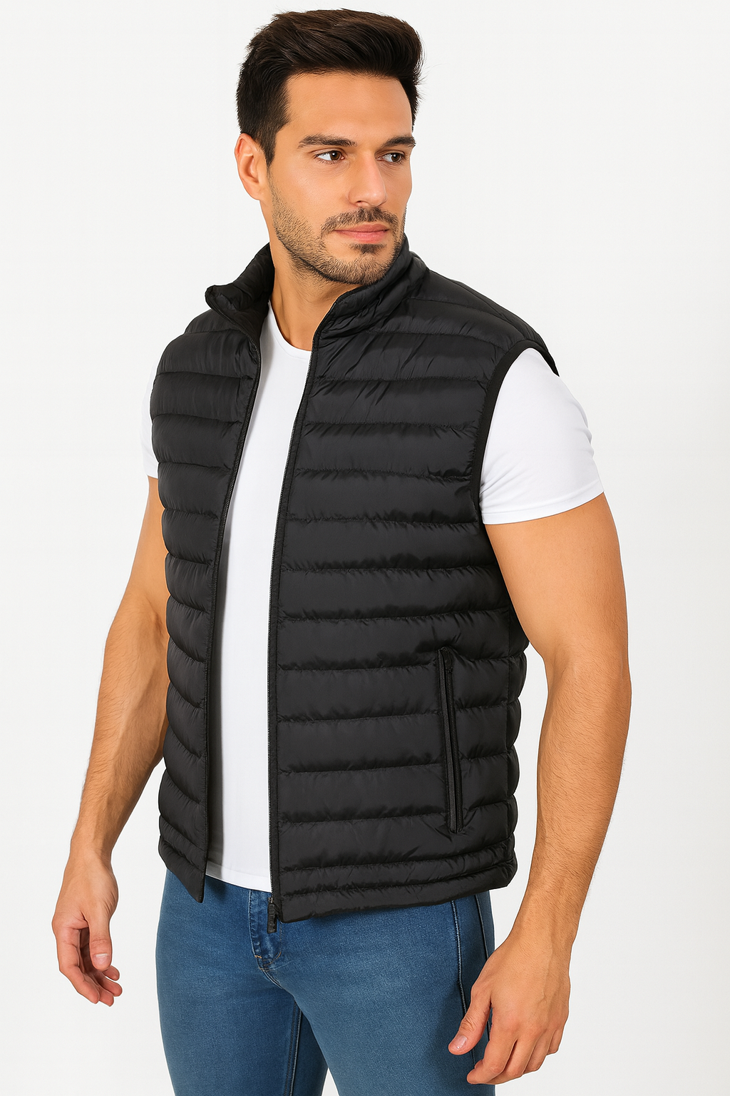 Herren Steppweste – Slim Fit, Leicht & Sportlich | Übergangsjacke