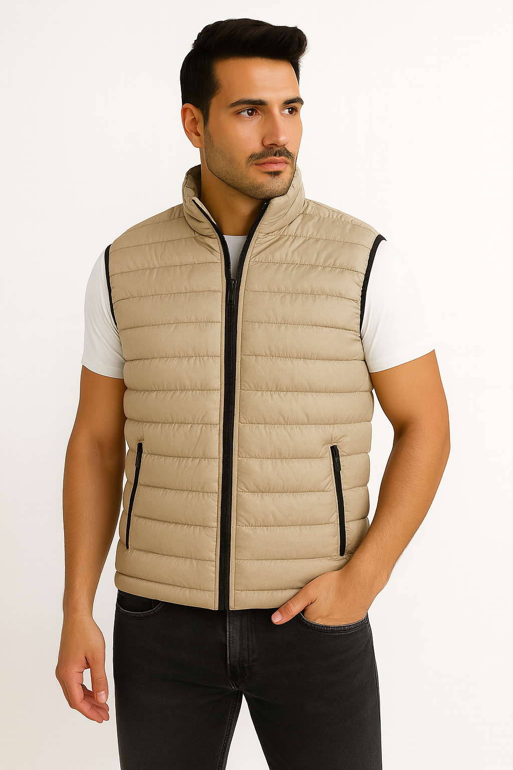Herren Steppweste – Slim Fit, Leicht & Sportlich | Übergangsjacke