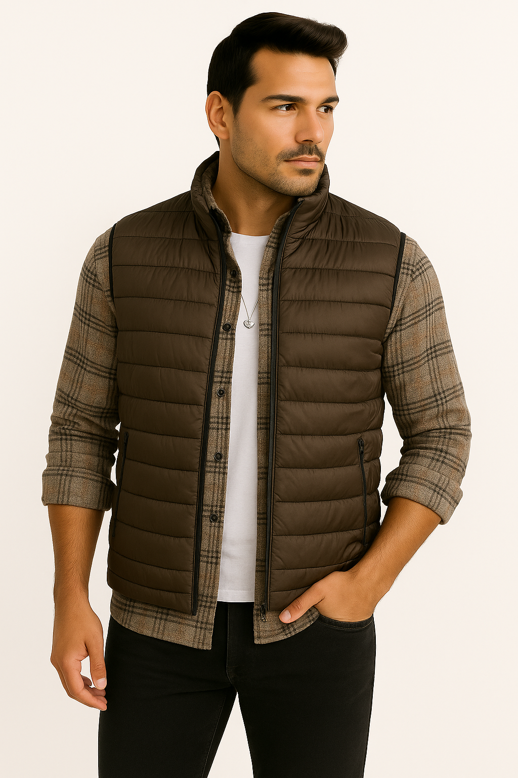 Herren Steppweste – Slim Fit, Leicht & Sportlich | Übergangsjacke