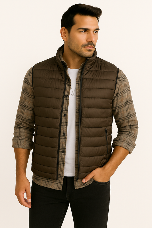 Herren Steppweste – Slim Fit, Leicht & Sportlich | Übergangsjacke