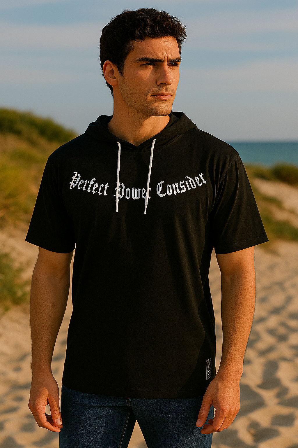TS-5010 Statement Hoodie-Tee – Dein Stil. Deine Haltung.