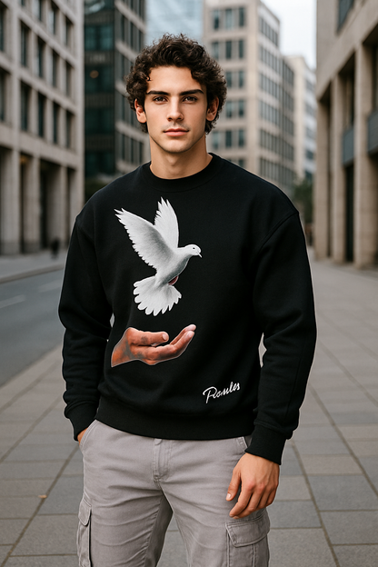 HL-300 Herren Sweatshirt – „Paradise“ trifft Stil Schwarz