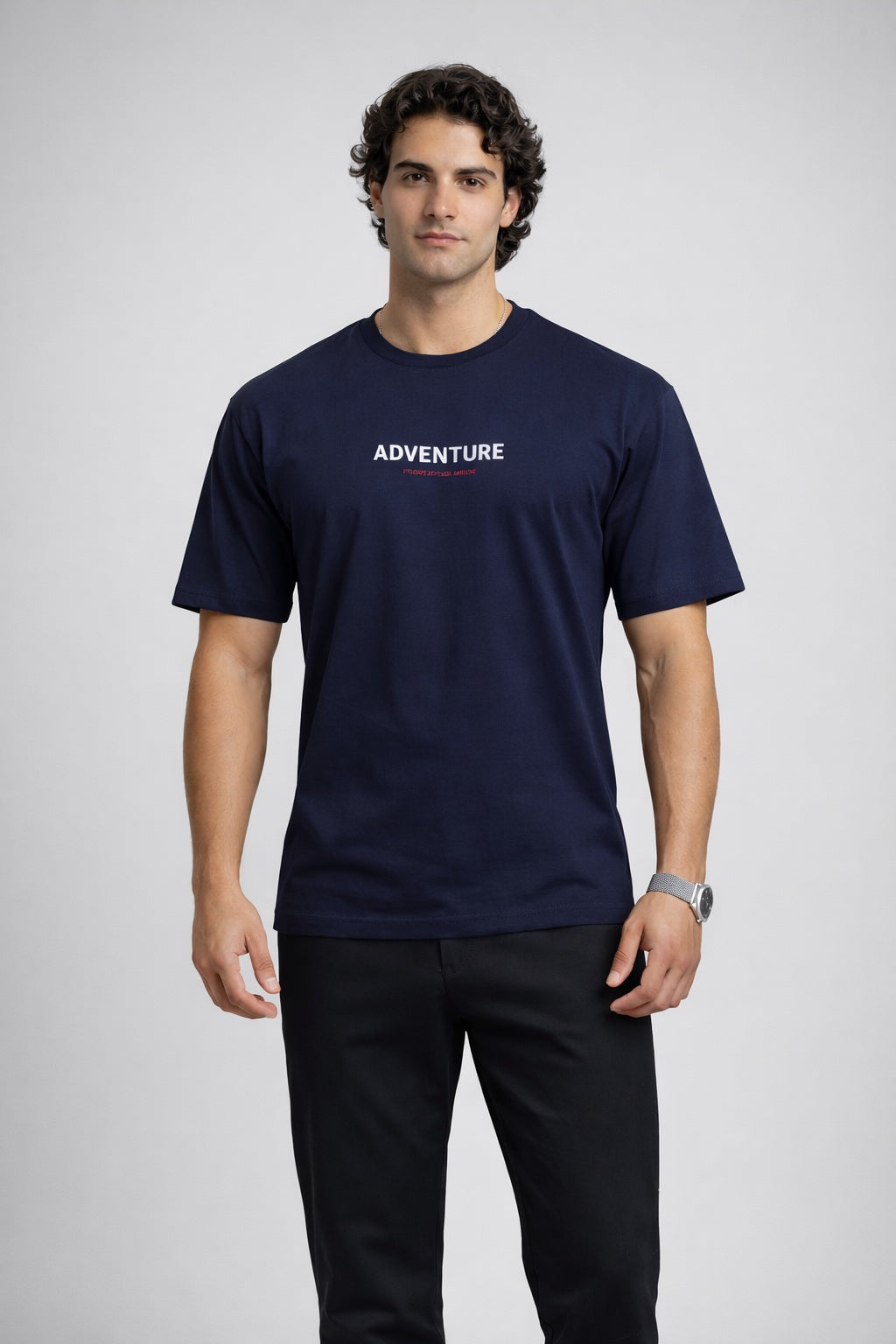 TS-5014 Adventure Tee – Modernes Oversized T-Shirt mit Statement Print