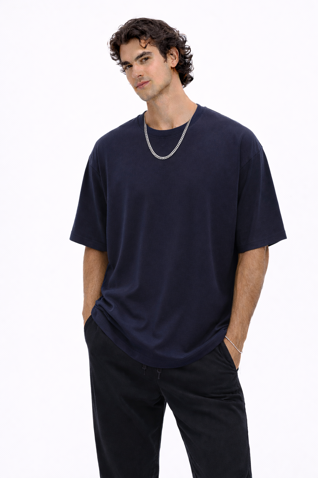 OH-45 Oversized T-Shirt – Sommer Basic aus Baumwolle