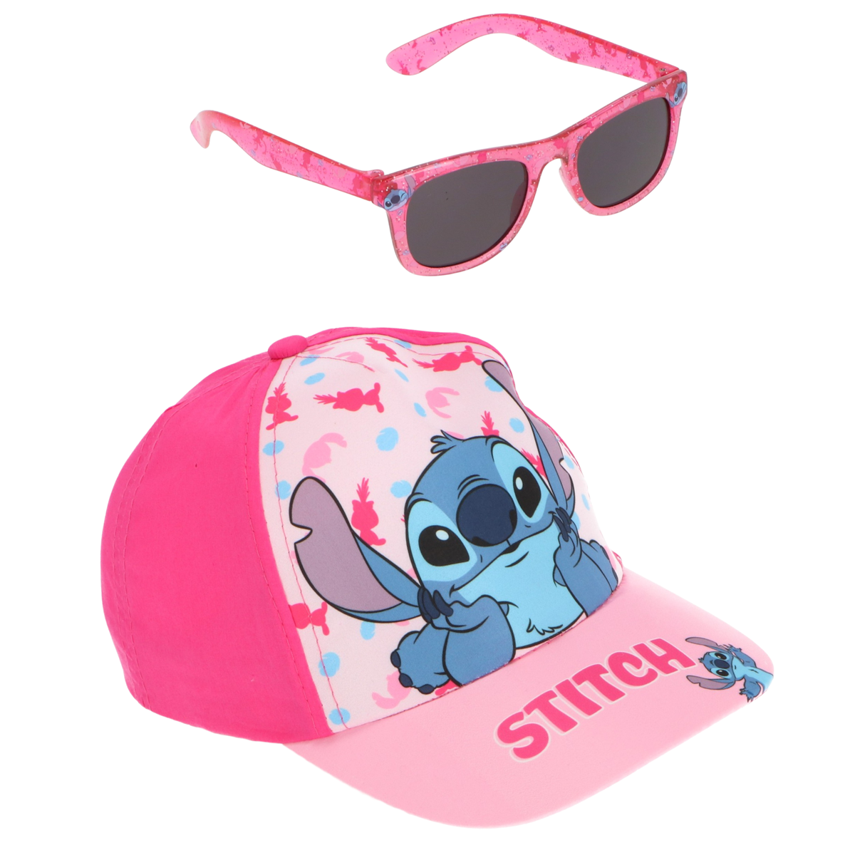 Lilo & Stitch Kappe mit Sonnenbrille rosa KB-104 Hauptansicht
