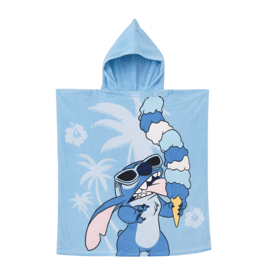 Lilo & Stitch Kinderponcho – Badeponcho Blau 55 × 110 cm | SP-100 - Kinderponcho | Megaman Jeans