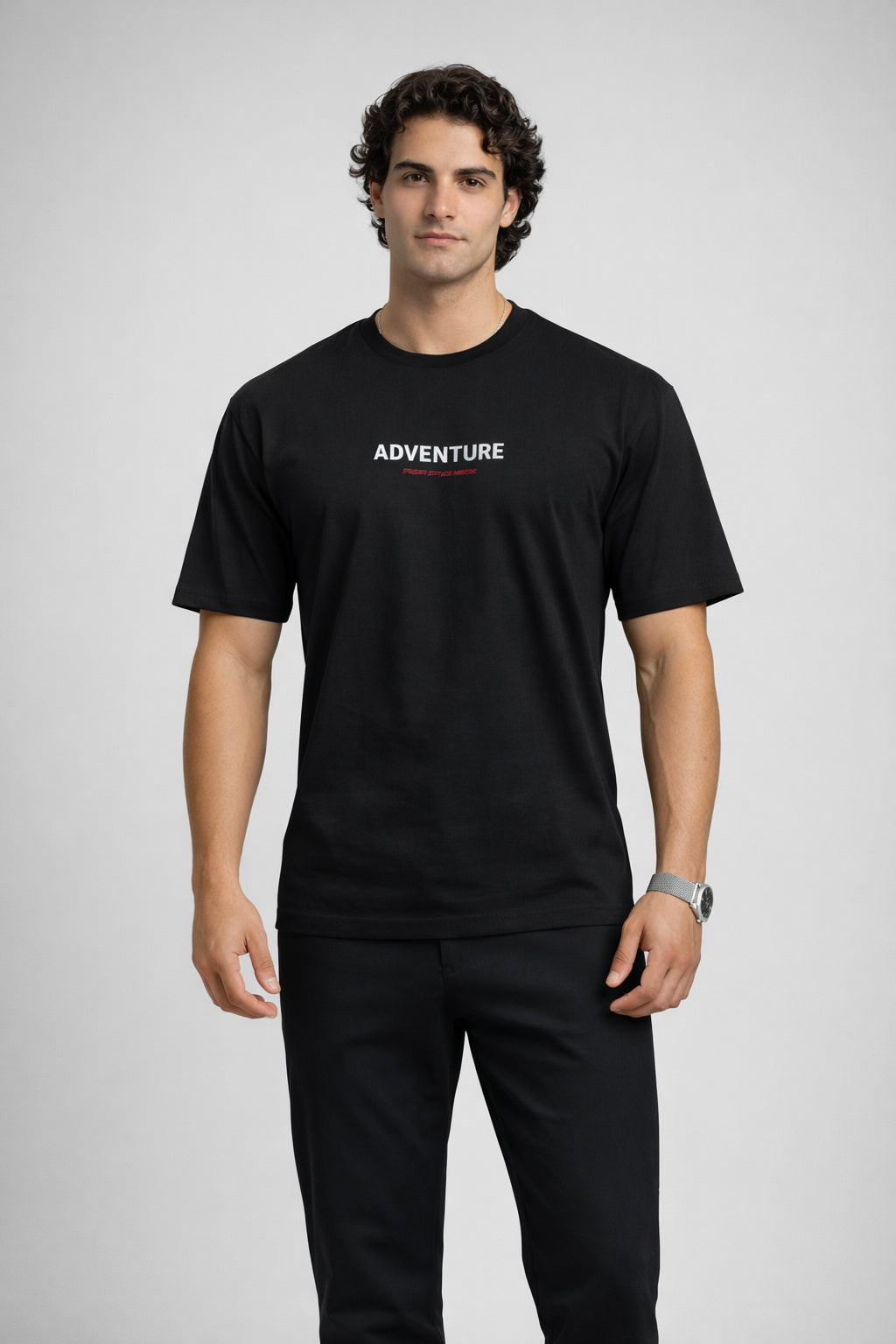 TS-5014 Adventure Tee – Modernes Oversized T-Shirt mit Statement Print
