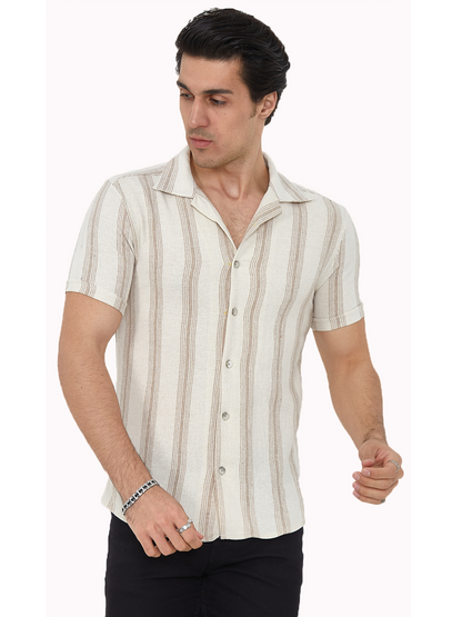 Herren Freizeit-Hemd Stretch Kurzarm Hemden