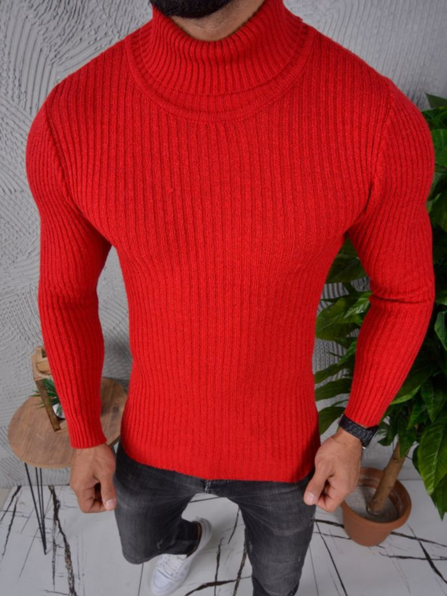 Herren Rollkragen Pullover