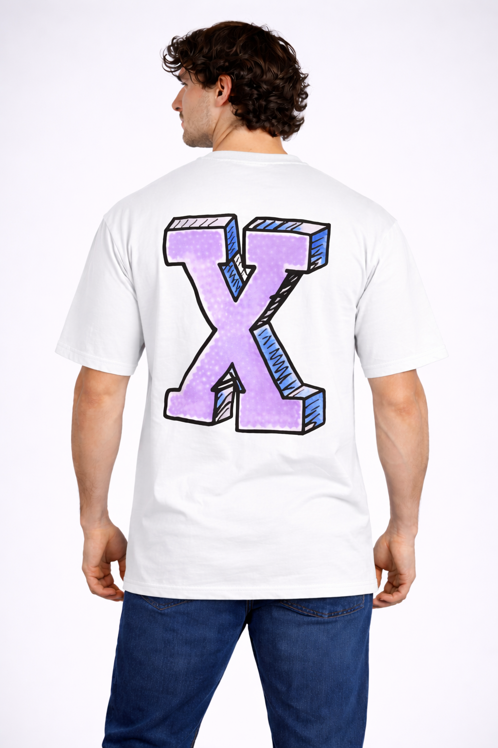 TS-5003 EXTRA Statement Tee – Oversized T-Shirt für Herren mit Backprint