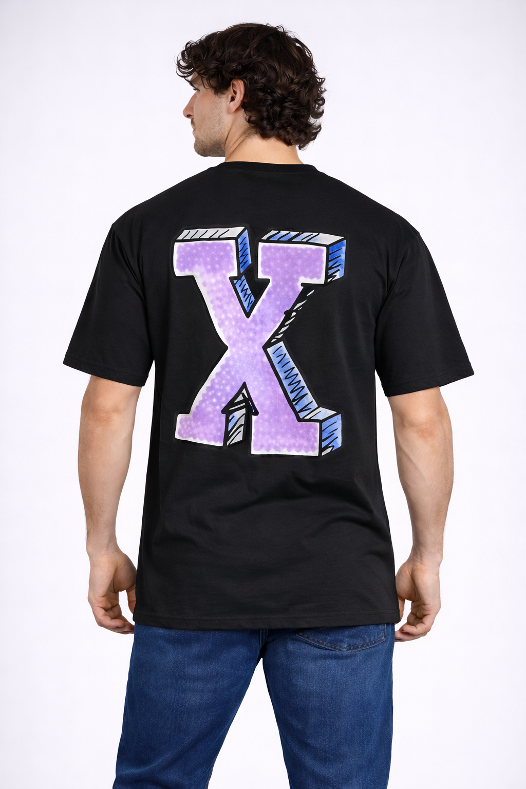 TS-5003 EXTRA Statement Tee – Oversized T-Shirt für Herren mit Backprint
