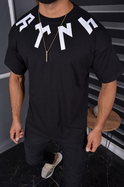 Black & White Designer Oversized Tee