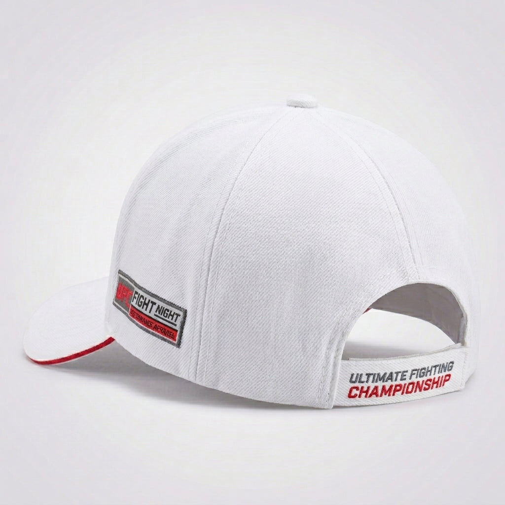UFC Baseball Cap Weiß Rückansicht