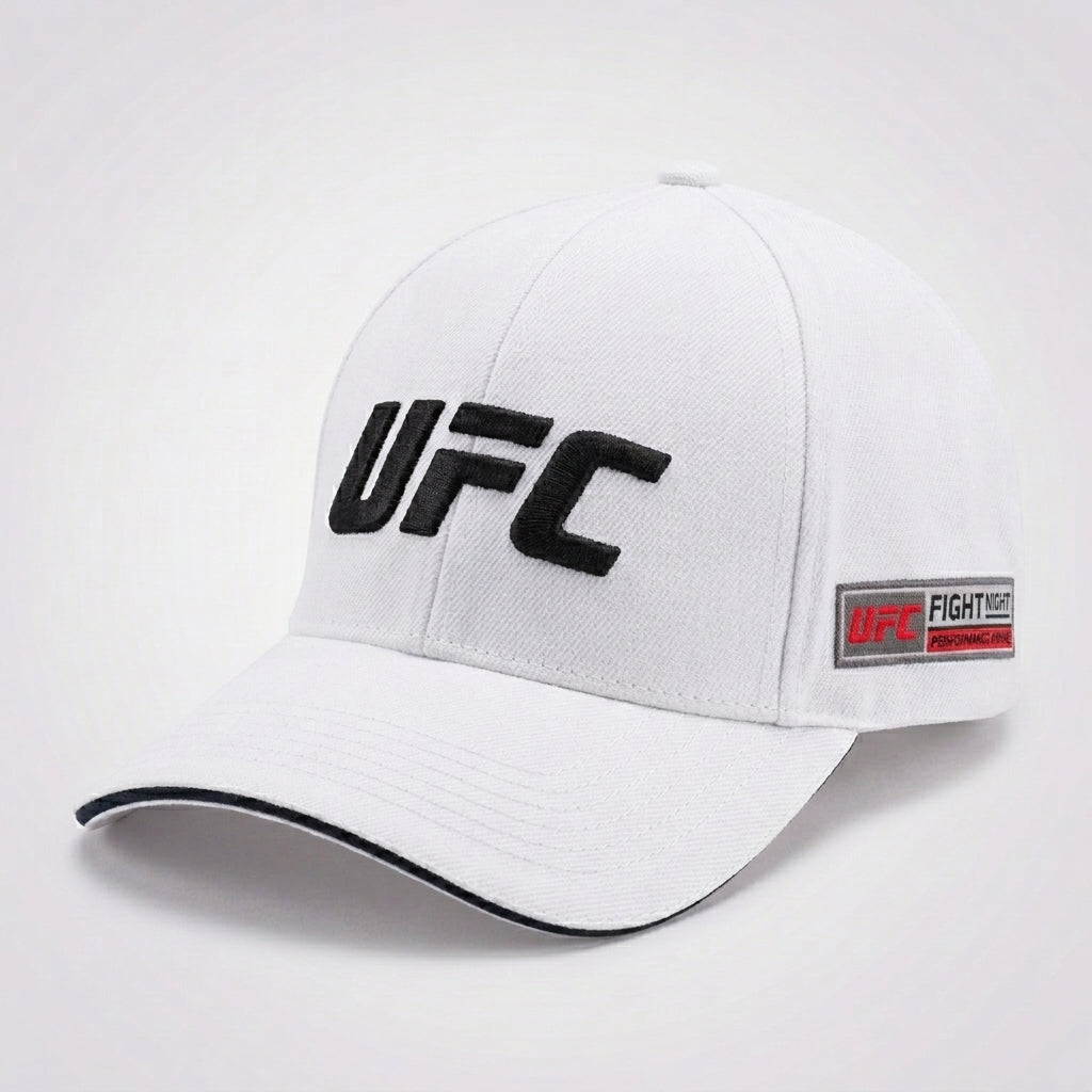 UFC Baseball Cap Weiß Seitenansicht
